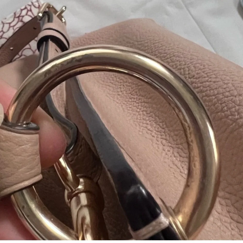 COACH Tan Peach Cream Charlie Bucket Leather Shoulder Bag - Picture 9 of 11